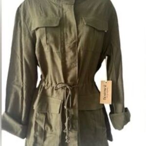 BEARPAW Olive Utility Jacket with Flap Pockets
